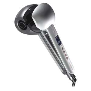 Automatyczna lokówka BaByliss Curl Secret Optimum w kolorze srebrnym, widok pod kątem - Uroda i zdrowie