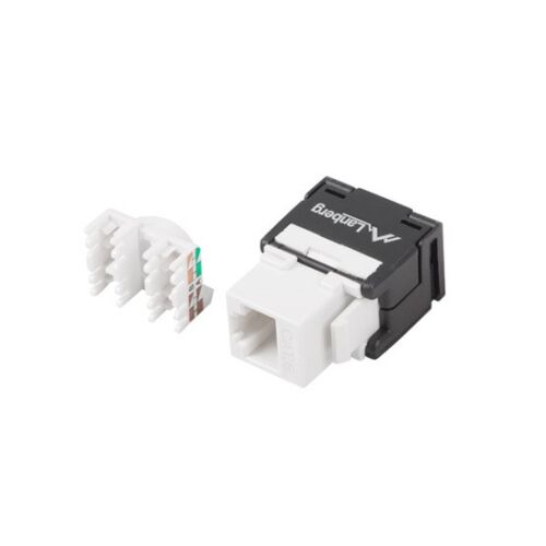 Lanberg KSU6-2000 Cat6 UTP 180° werkzeuglos ungeschirmt RJ45 Keystone Buchse (KSU6-2000) 117338654