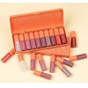 Ranee Pearly-lustre Lipgloss Set, 10 shades of liquid lipstick, multi-color, set of 10 - Mouth