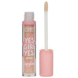 Ushas Yes Girl Yes Shiny Lipgloss in Bézs 02, a clear lip gloss with shimmer - Mouth