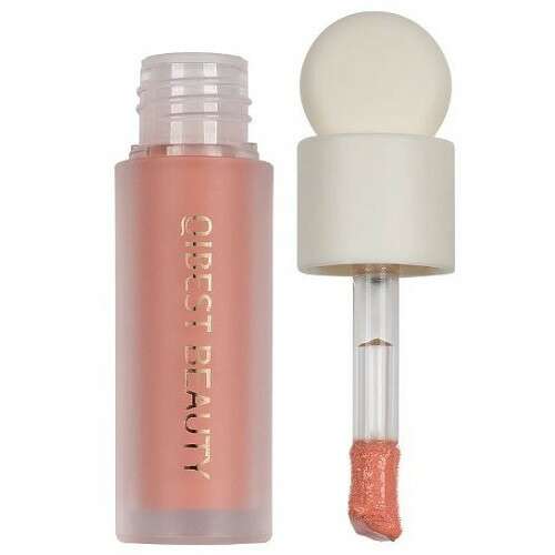 Qibest Beauty Creamy Blush Liquid Blush 03, 4.5g, peachy pink shade, with applicator