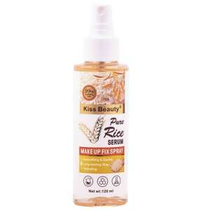 Kiss Beauty Pure Rice Serum Sprej na fixáciu make-upu, 120 ml, výťažok z ryže, vyhladzujúci, dlhotrvajúci, hydratačný - Fixátor make-upu