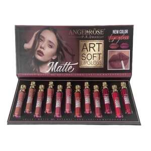 Angel Rose Art Soft Matte Lipstick Set, 12 shades, velvet matte, long-lasting, waterproof - Mouth