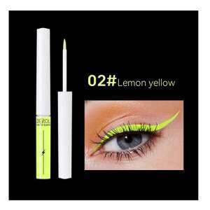 Farbiger Eyeliner, Derol, Liquid Eyeliner, 02 Lemon Yellow, 4 ml