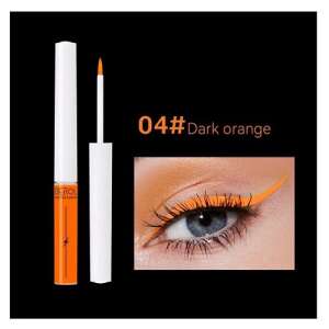 Farbiger Eyeliner, Derol, Liquid Eyeliner, 04 Dark Orange, 4 ml