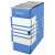 DONAU A4 155 mm cardboard blue archive box, closed, side view
