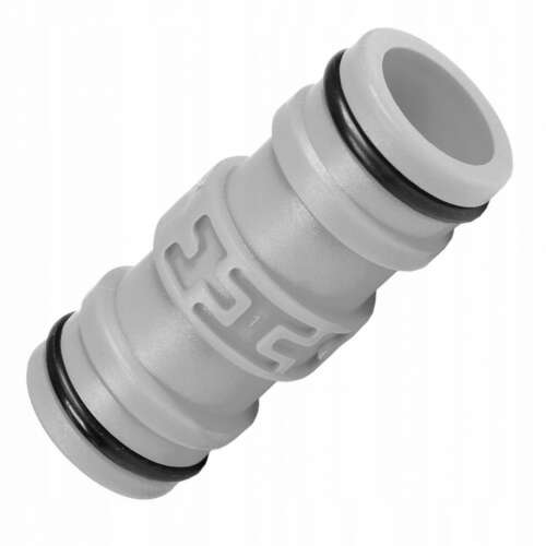 Vedere unghiulară a conectorului dublu pentru furtun IDEAL de 1 inch