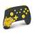 Controler PowerA Nintendo Switch Wireless Pikachu Ecstatic, negru cu design Pikachu galben, vedere din unghi