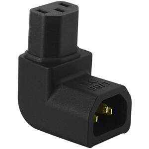 AudioQuest IEC90/1 C13 IEC 90 fokos jobb szögű tápkábel adapter - Audioquest