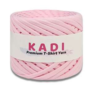 KaDi Extra Small 3-5 mm Pink Pastel T-Shirt Yarn, 110 meters, 100% cotton, made in Romania - Art & Craft