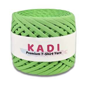 KaDi Small 5-7 mm Kiwi Green Premium T-Shirt Yarn, 110 meters, 100% cotton, perfect for crocheting, knitting, and macrame - KaDI Yarn
