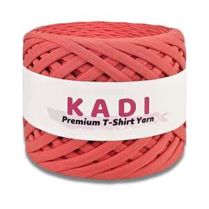 KaDi Small 5-7 mm Coral T-Shirt Yarn, 110 m, 100% Cotton, Oeko-Tex Certified - KaDI Yarn