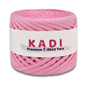 KaDi Small 5-7 mm Pink T-Shirt Yarn, 110 m, 100% Cotton, Oeko-Tex Certified - KaDI Yarn