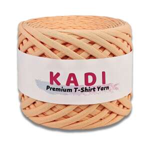 KaDi Small 5-7 mm Peach T-Shirt Yarn, 110m, 100% Cotton, Oeko-Tex Standard 100 - KaDI Yarn