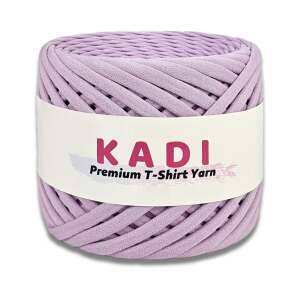 KaDi Medium Lavender T-Shirt Yarn, 7-9 mm, 110 m, 100% Cotton, Oeko-Tex Certified - Art & Craft