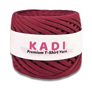 KaDi Medium 7-9 mm Burgundy T-Shirt Yarn, 110 m, 100% Cotton - Art & Craft
