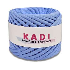 KaDi Medium 7-9 mm Sky Blue T-Shirt Yarn, 110 m, 100% Cotton, Oeko-Tex Certified - Art & Craft
