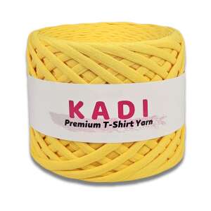 KaDi Medium 7-9 mm yellow T-shirt yarn, 110 meters, 100% cotton, Oeko-Tex certified - Art & Craft