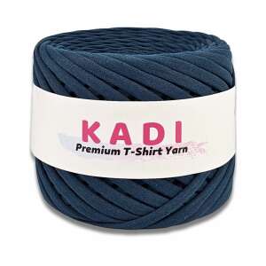 KaDi Medium 7-9 mm Petrol Blue T-Shirt Yarn, 110 m, 100% Cotton, Oeko-Tex Certified - Art & Craft