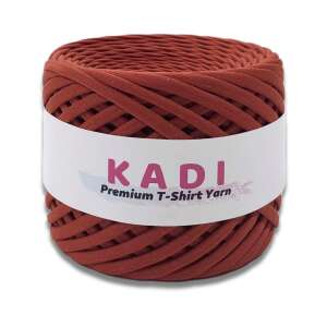 KaDi Medium 7-9 mm T-Shirt Yarn, 110 m, 100% Cotton, Brick Color - Art & Craft