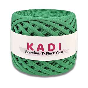 KaDi Large 9-11 mm Emerald Green T-Shirt Yarn, 110 meters, 100% cotton - Art & Craft