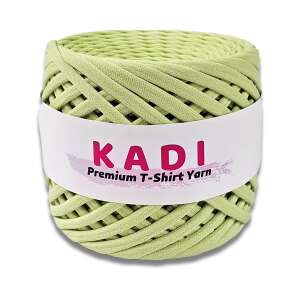 KaDi Large 9-11 mm Premium T-Shirt Yarn, 110 m, 100% Cotton, Salad Green - Art & Craft