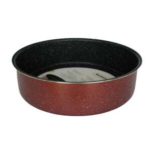 Rosberg R51222G34 Round Baking Pan, 34 cm, Marble Coating, Bordeaux Melange 103001875 - Baking Mold