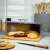 Klausberg bread box with bamboo base, stainless steel and transparent cover, bread inside