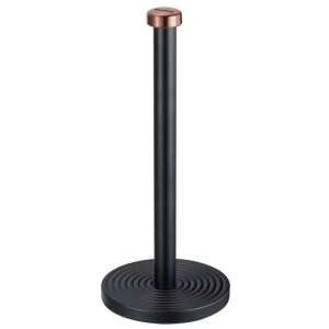 Klausberg KB 7715 Stojak na papier kuchenny czarny z miedzianym wykończeniem - Uchwyt na ręcznik papierowy