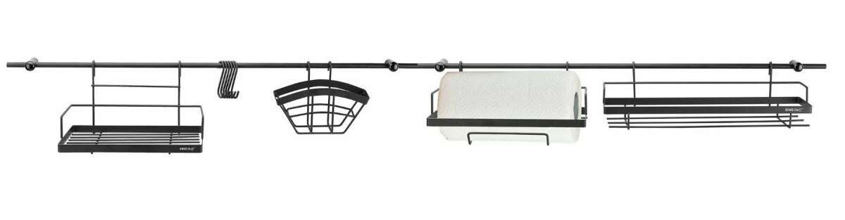 Reling kuchenny 16 Elem. Czarny Kinghoff Kh-1498
