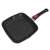 KingHoff grill pan with lid and removable handle, 24 cm, marble coating, induction, black
