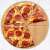 Kinghoff KH 1565 Pizza Cutting Board, 35 cm, 6 slices, Bamboo 103002364