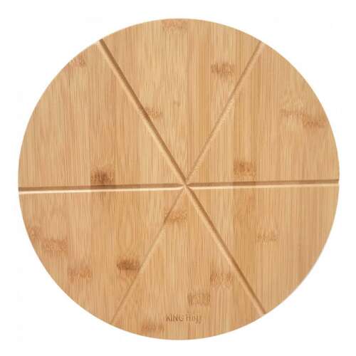 Platou planseta pizza Kinghoff KH 1565, 35 cm, 6 bucati, Bambus 103002364