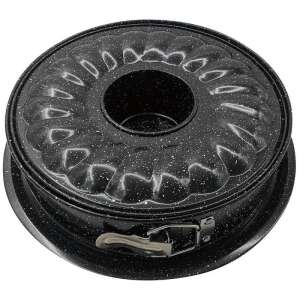 Kinghoff KH 1780 28 cm schwarze Stahlkuchenform mit abnehmbarem Boden - Backformen