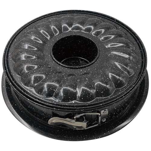 Kinghoff KH 1780 28 cm schwarze Stahlkuchenform mit abnehmbarem Boden