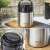 Kinghoff KH 4374 stainless steel food thermos, 0.65 liter, double-walled, with handle, collage
