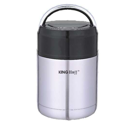 Kinghoff 0.65L stainless steel food thermos with handle