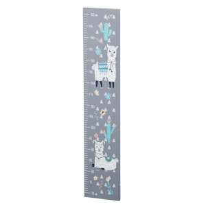 Kesper 17709 Grey Llama Growth Chart, 70-150cm, Kids Height Chart, Children's Room Decor - Kesper