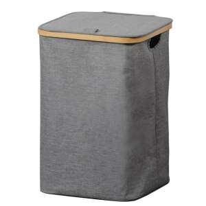 Kesper 50L Grey Laundry Basket with Lid and Handles - Kesper
