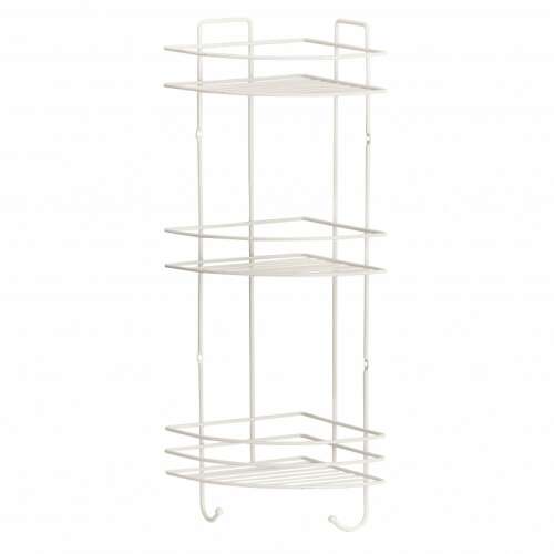 Metalife DB-717 white 3-tier corner bathroom shelf
