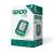 Sendo One digital blood pressure monitor packaging, green and white, 5 year warranty
