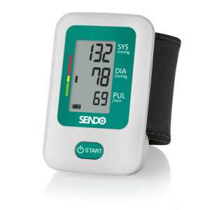 Sendo Smart 2 wrist blood pressure monitor, green and white, with cuff, measures heart rate and detects arrhythmia - Blood pressure monitor