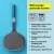 Tasty 678067 blue pancake spatula, extra large, angled front edge, heat resistant up to 270 degrees Celsius, dishwasher safe