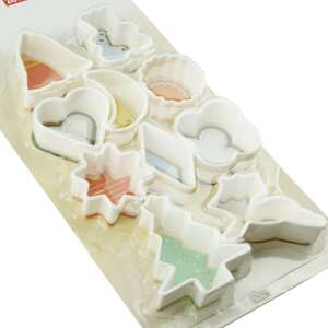 Fackelmann 04295 10-piece Cookie Cutter Set, White 103003994 - Cookie cutter