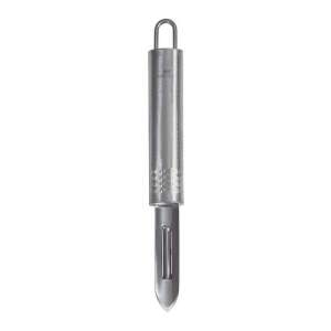 Fackelmann 40441 stainless steel peeler with hanging hook, silver - Peeler