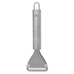 Fackelmann 40442 stainless steel peeler with hanging hook, 17 cm, grey - Peeler
