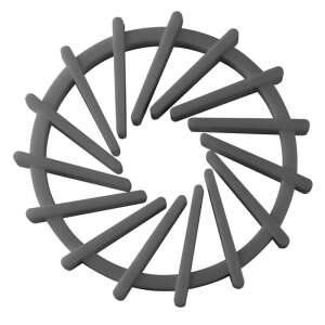 Fackelmann Silicone Pot Holder, Grey, Heat Resistant, Stretchable, 11.5-19 cm - Trivet