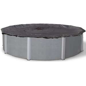 Deluxe PE téli medence takaró, 4.5m átmérőjű, kör fémpalástos medencékhez, fekete - Medence kiegészítő