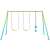Zestaw huśtawek INTEX z dwiema huśtawkami i zjeżdżalnią, rama w kolorze zielonym i niebieskim