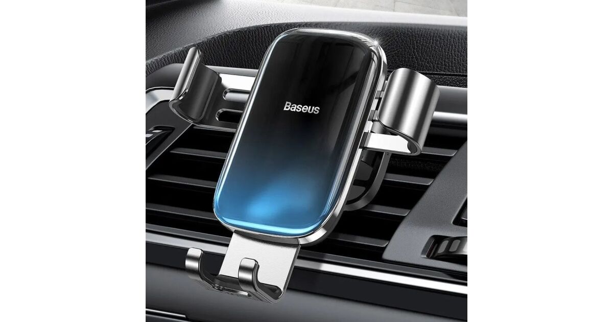 Baseus Glaze Gravity Autohalterung Schwarz (mit Lüftungsschlitzaufnahme ...